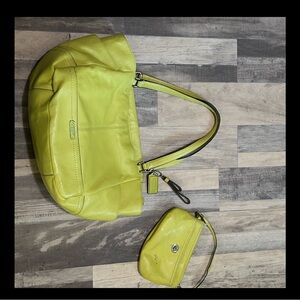 Coach Vibrant Yellow Tote Bag